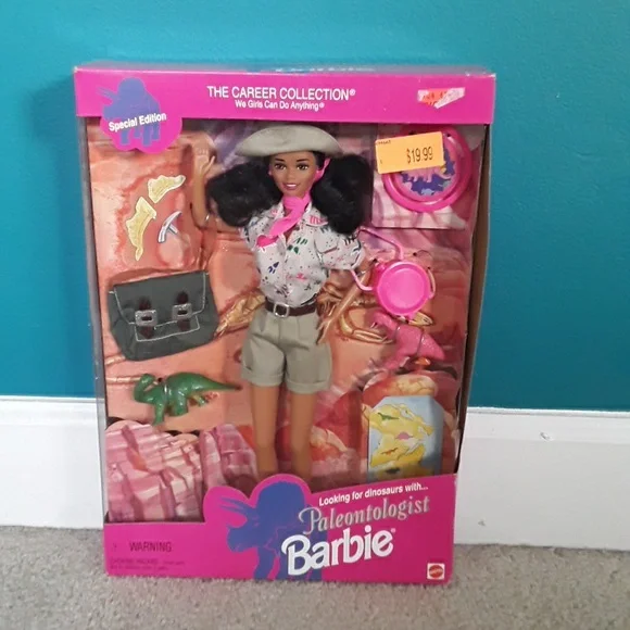 1996 Paleontologist Barbie The Career Collection